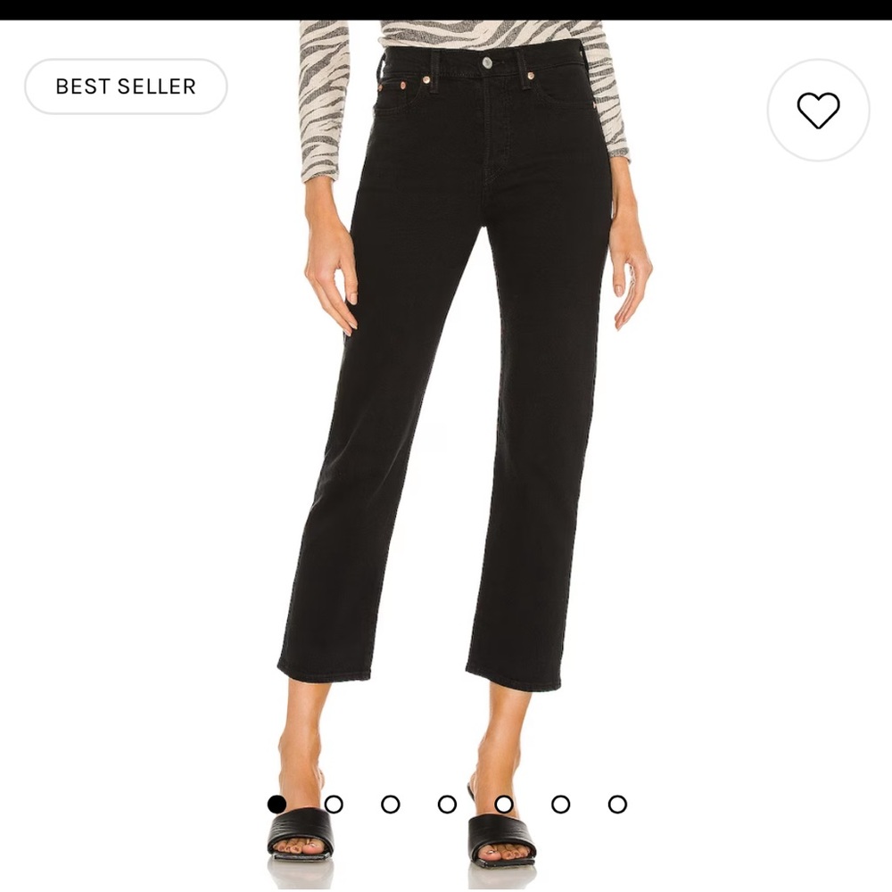 Levi’s Wedgie Straight in Black Heart